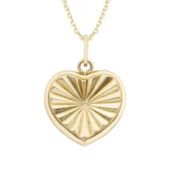 14k Gold Heart Charm Necklace