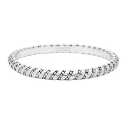 Sterling Silver Bali Bangle Bracelet