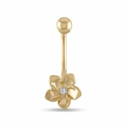Amella Jewels 14k Gold Flower Belly Ring