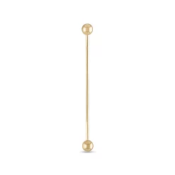 Amella Jewels 10k Gold Industrial Barbell Eyebrow Ring