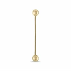 Amella Jewels 10k Gold Industrial Barbell Eyebrow Ring