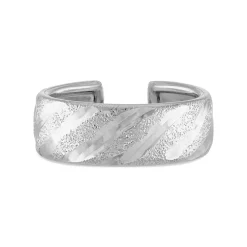 Amella Jewels 14k White Gold 3 mm Textured Ear Cuff