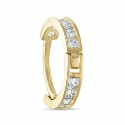 Amella Jewels 10k Gold Cubic Zirconia Cartilage Hoop Earring