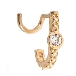 Amella Jewels 10k Gold Cubic Zirconia Nose Ring