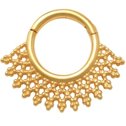 Amella Jewels 14K Gold Septum Clicker Nose Ring