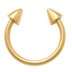 Amella Jewels 10K Gold Spiked Horseshoe Nose Ring