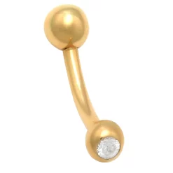 Amella Jewels 10K Gold & Cubic Zirconia Belly Ring